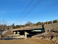 Phase 1 Bridge overhang.